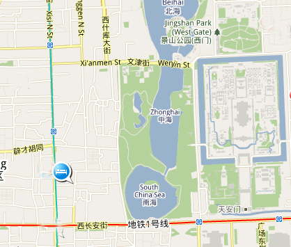Guangzhou Hotel Landkarte